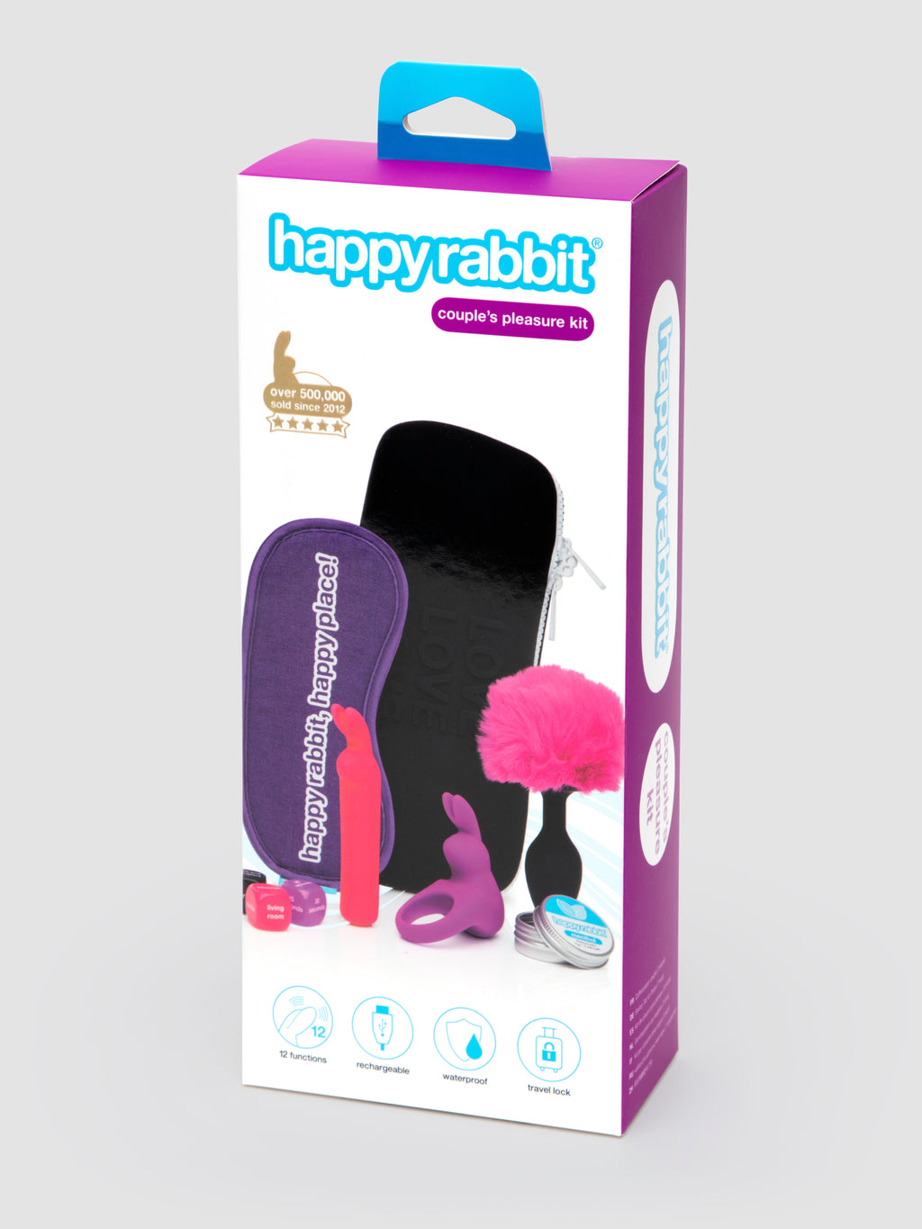 Happy Rabbit Couple's Pleasure Kit (7 Piece), Black