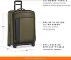 ZDX-Expandable Luggage with 4 Spinner Wheels, Hunter, Checked-Large 29 Inch