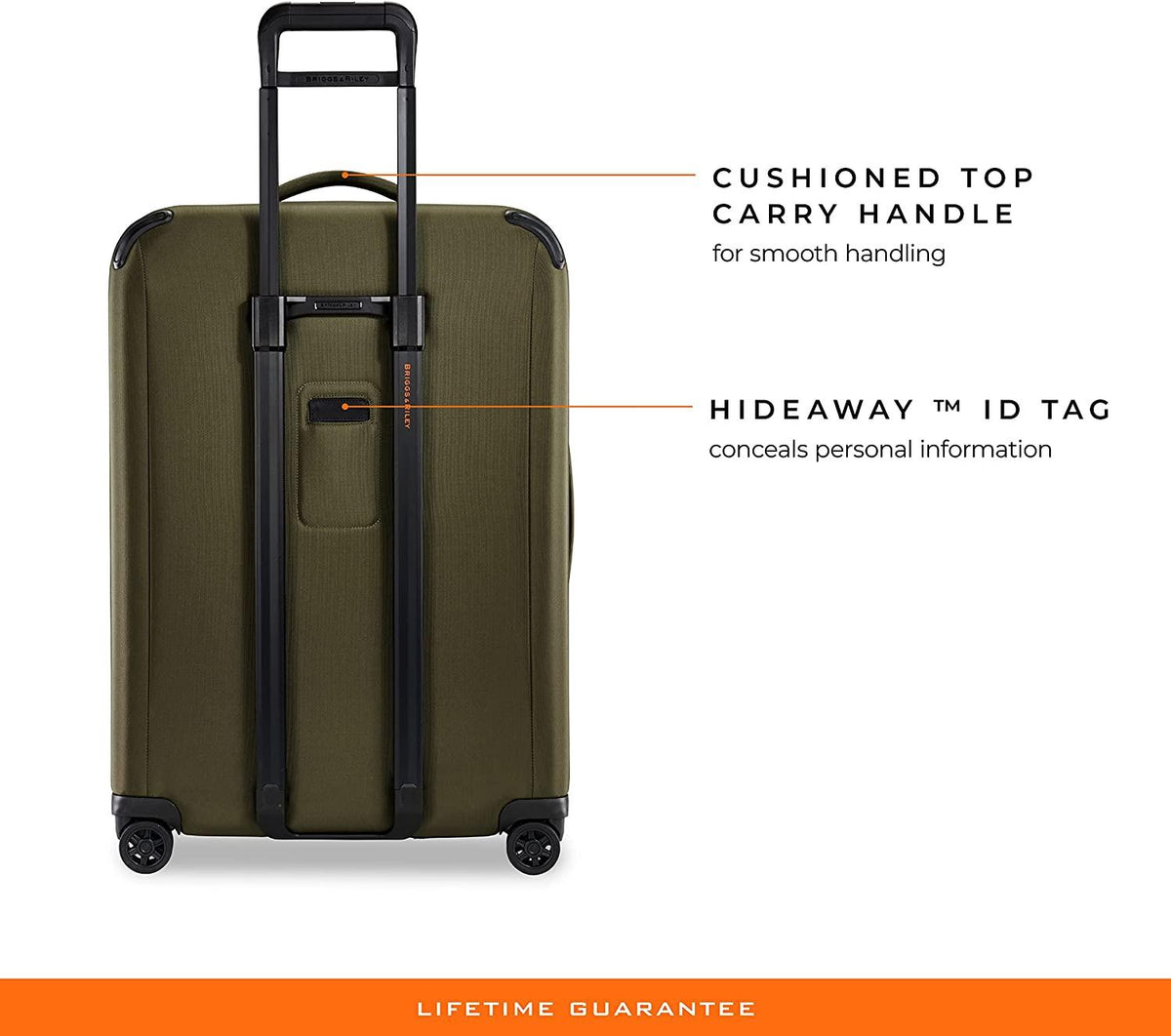 ZDX-Expandable Luggage with 4 Spinner Wheels, Hunter, Checked-Large 29 Inch