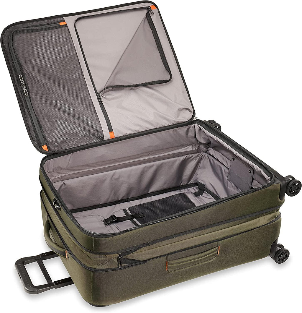 ZDX-Expandable Luggage with 4 Spinner Wheels, Hunter, Checked-Large 29 Inch