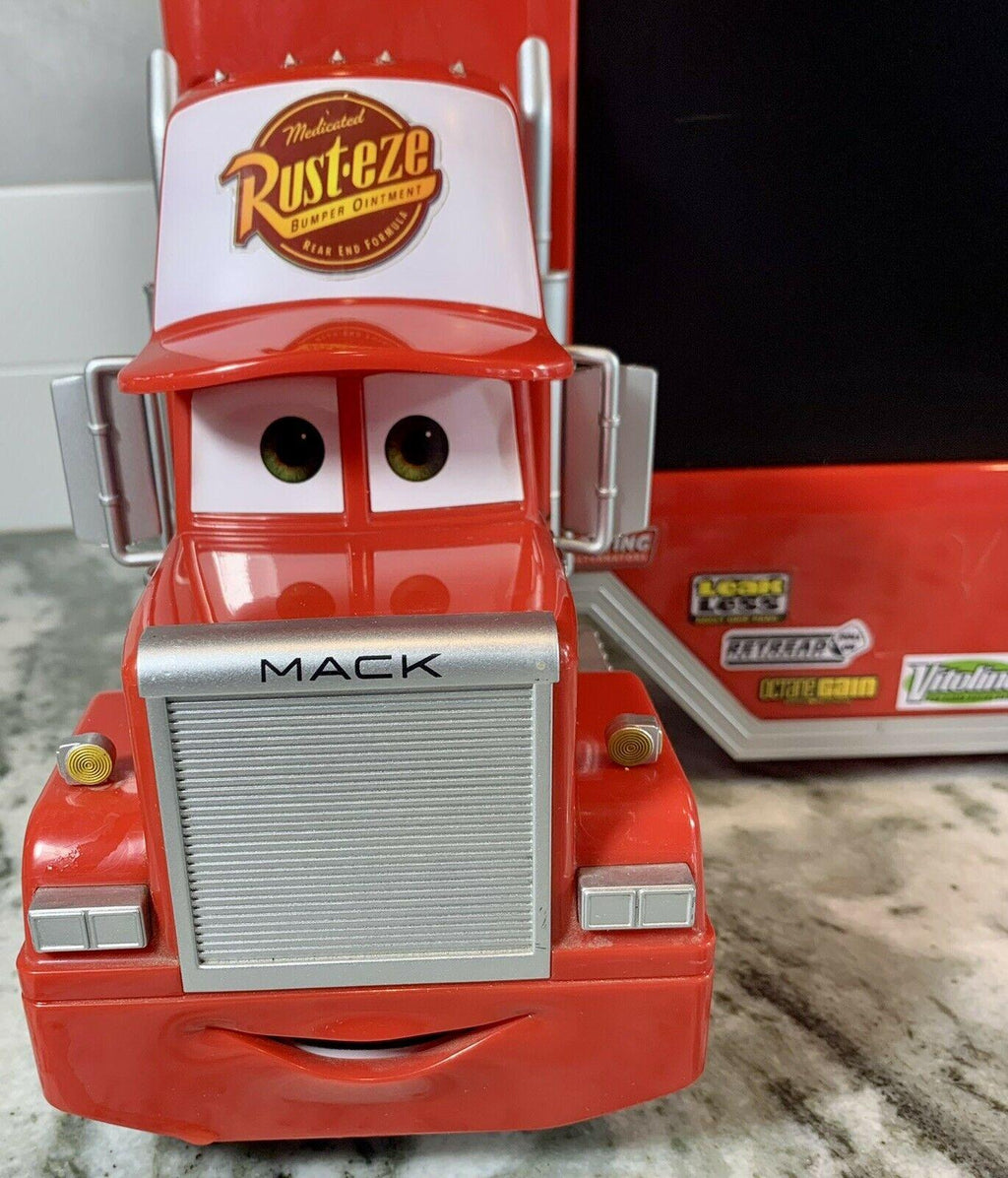 disney cars 19” lcd tv mack lightning mcqueen television w/ remote. tested works