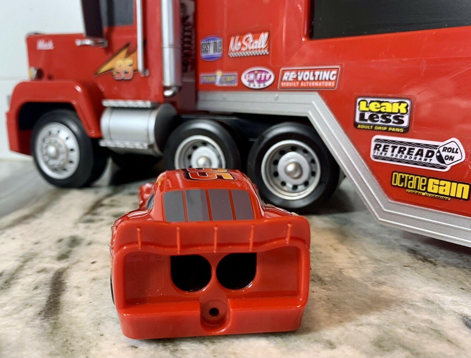 disney cars 19” lcd tv mack lightning mcqueen television w/ remote. tested works