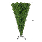 SESSLIFE 6ft Upside Down Christmas Tree, Prelit Christmas Tree with with LED Lights, 1000 Tips Artificial Christmas Tree for Indoor Outdoor Holiday Decoration, TE1727