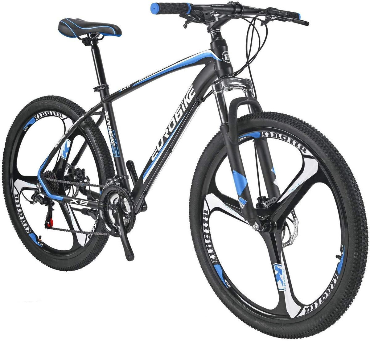 OBK Lightweight Aluminium Frame Mountain Bike 21 Speed Front Suspension Men/Women Bicycle 27.5” Daul Disc Brakes