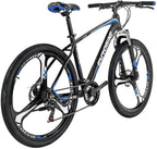 OBK X5 Aluminium Frame Mountain Bike 27.5 inches Wheels Front Suspnesion Mens Bicycle 21 Speed Dual Disc Brakes for Adult