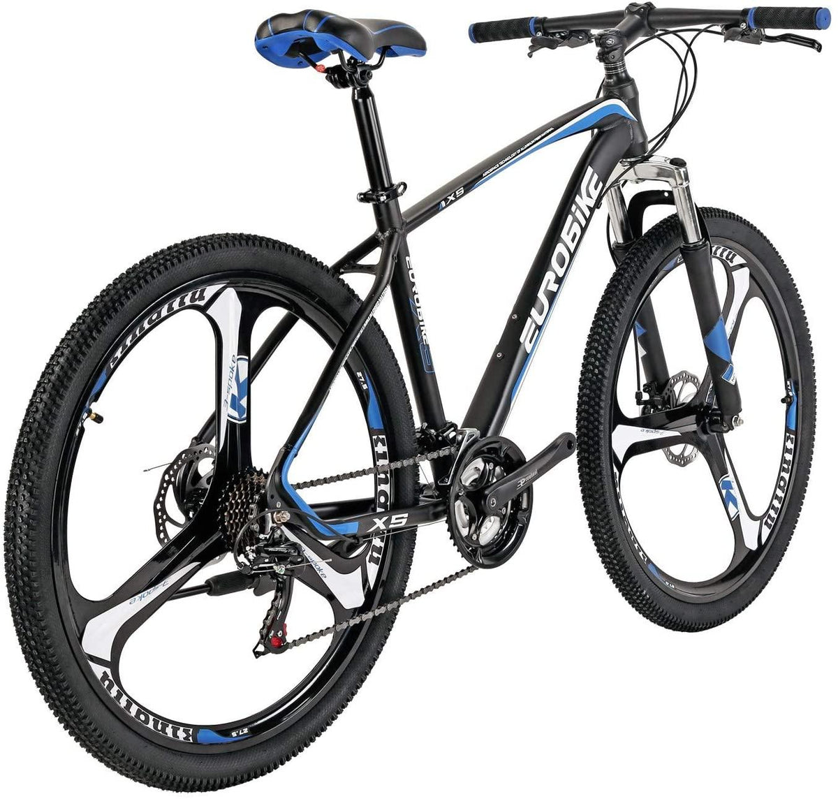 OBK X5 Aluminium Frame Mountain Bike 27.5 inches Wheels Front Suspnesion Mens Bicycle 21 Speed Dual Disc Brakes for Adult