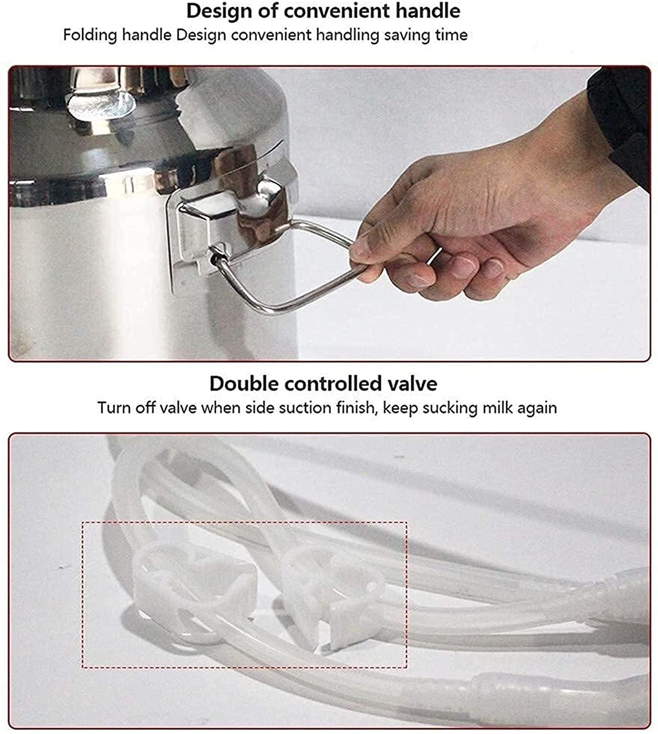 qlwykj cow milking machine, pulsation vacuum pump milker, automatic portable livestock milking equipment