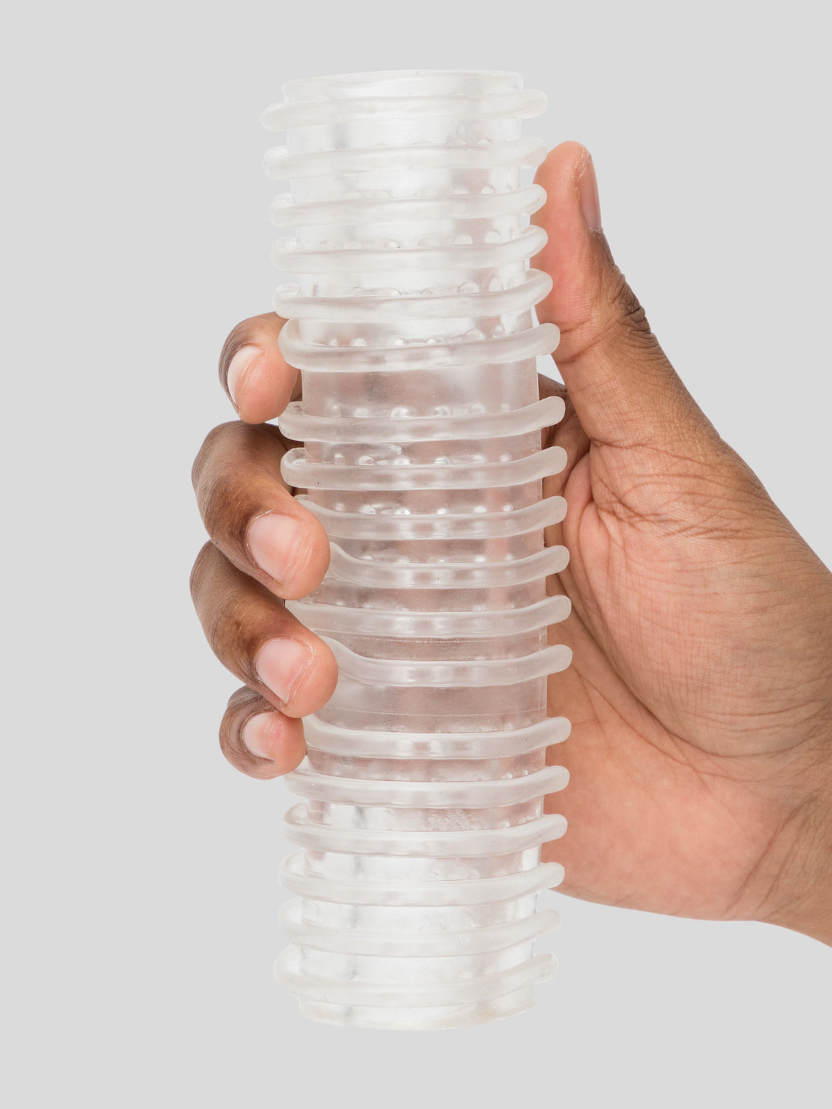 Lovehoney Reversible XL Double Stroker Pleasure Waves, Clear