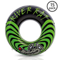River Rat 48-Inch Inflatable Tube Raft For Lake, Pool, or River (15 Pack)