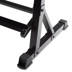 CAP Barbell 550-Pound Rubber Hex Dumbbell Set with 3-Tier Horizontal Rack