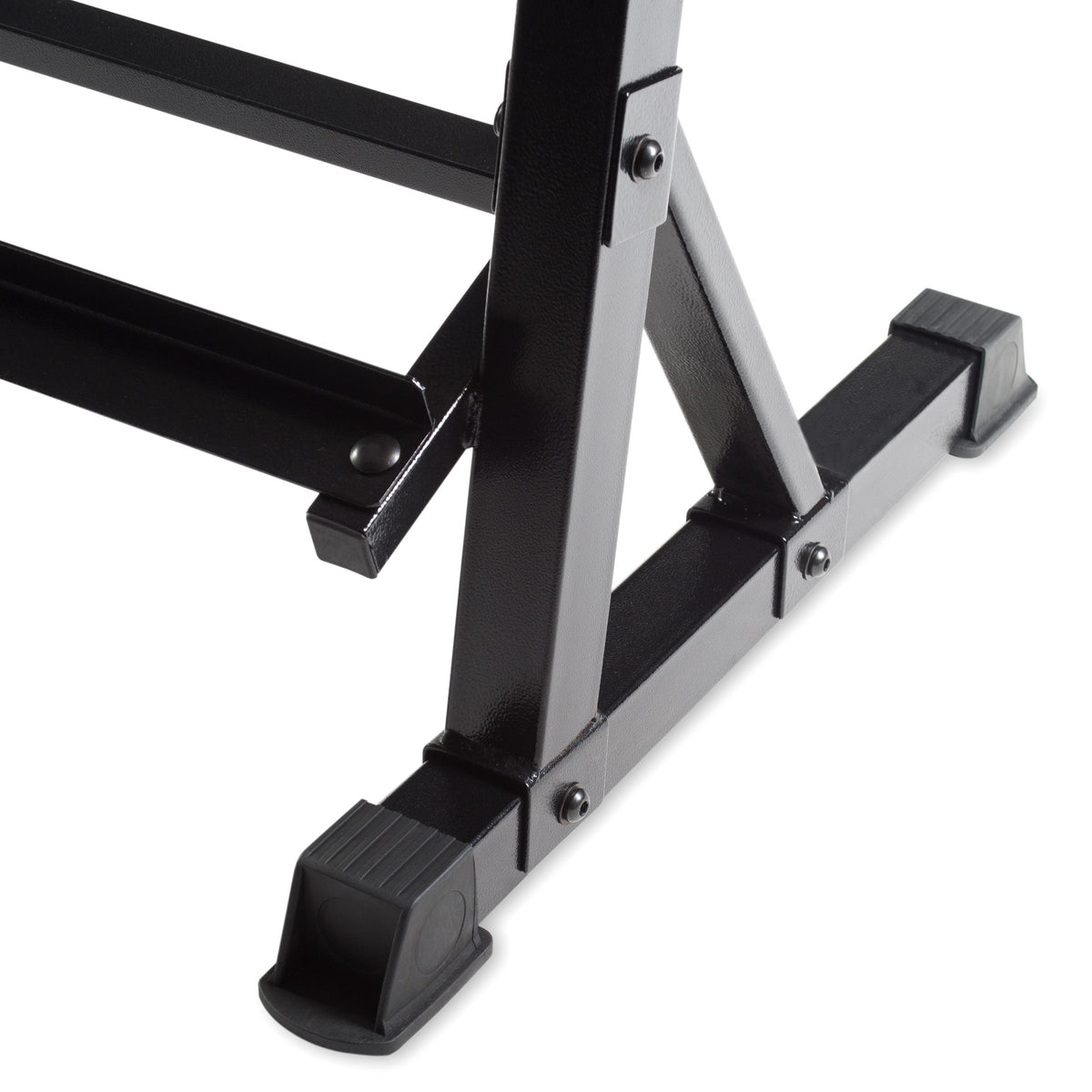 CAP Barbell 550-Pound Rubber Hex Dumbbell Set with 3-Tier Horizontal Rack