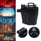 Anqidi 3500W DJ Stage Effect Dry Ice Machine Manual Black Plastic Low Smoke Machine for Wedding Party
