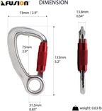 Fusion Climb Liberty Aluminum Auto Lock Captive Eye Carabiner 10-Pack
