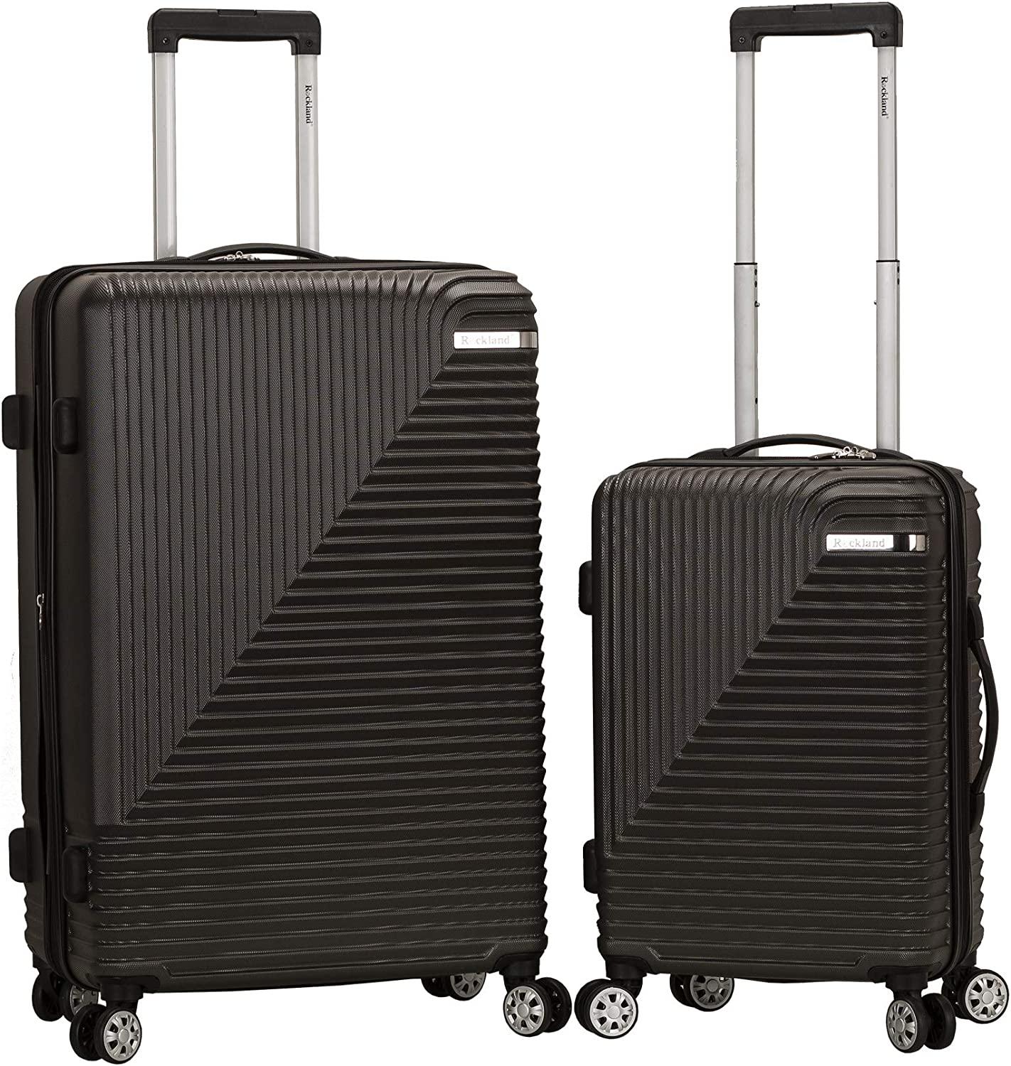 Star Trail Hardside Spinner Wheel Luggage, Grey, 2-Piece Set (20/28)