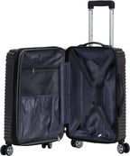 Star Trail Hardside Spinner Wheel Luggage, Grey, 2-Piece Set (20/28)
