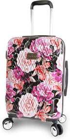 Women's Marie 21" Hardside Carry-on Spinner Luggage, Black Floral Print, One Size