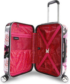 Women's Marie 21" Hardside Carry-on Spinner Luggage, Black Floral Print, One Size