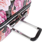 Women's Marie 21" Hardside Carry-on Spinner Luggage, Black Floral Print, One Size