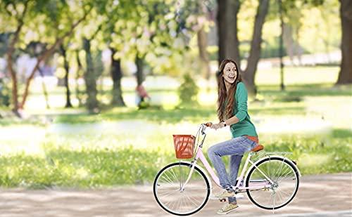 Womens 20inch Classic Bicycle, Retro Women's Bicycle 6 Speed Beach Cruiser Bike
