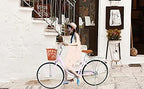 Womens 20inch Classic Bicycle, Retro Women's Bicycle 6 Speed Beach Cruiser Bike