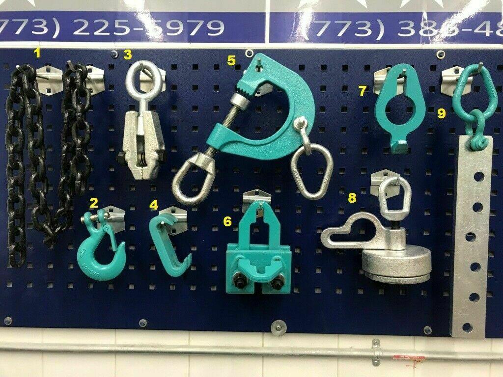 AUTO BODY FRAME MACHINE 9 PIECE TOOL CHAIN CLAMP SET SPECIAL PRICING