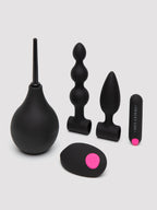Tracey Cox Rechargeable Remote Control Anal Beginner's Kit (4 Piece), Black
