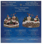 Snowy Holiday VillaCenterpiece with Lights and Music