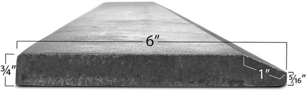 titan attachments cutting edge 84" bucket 1055 carbon steel hardened unpainted