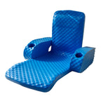 TRC Recreation Folding Baja Floating Swimming Pool Lake Portable Water Lounger Comfortable Recliner Chair with 2 Armrest Cup