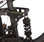 Mongoose Status 2.4 Mens and Womens Mountain, 27.5-Inch Wheels, Aluminum Frame, Dual Suspension, Dark Silver