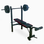 CAP Strength Standard Combo Weight Bench with 90 lb. Vinyl Weight Set