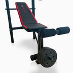 CAP Strength Standard Combo Weight Bench with 90 lb. Vinyl Weight Set