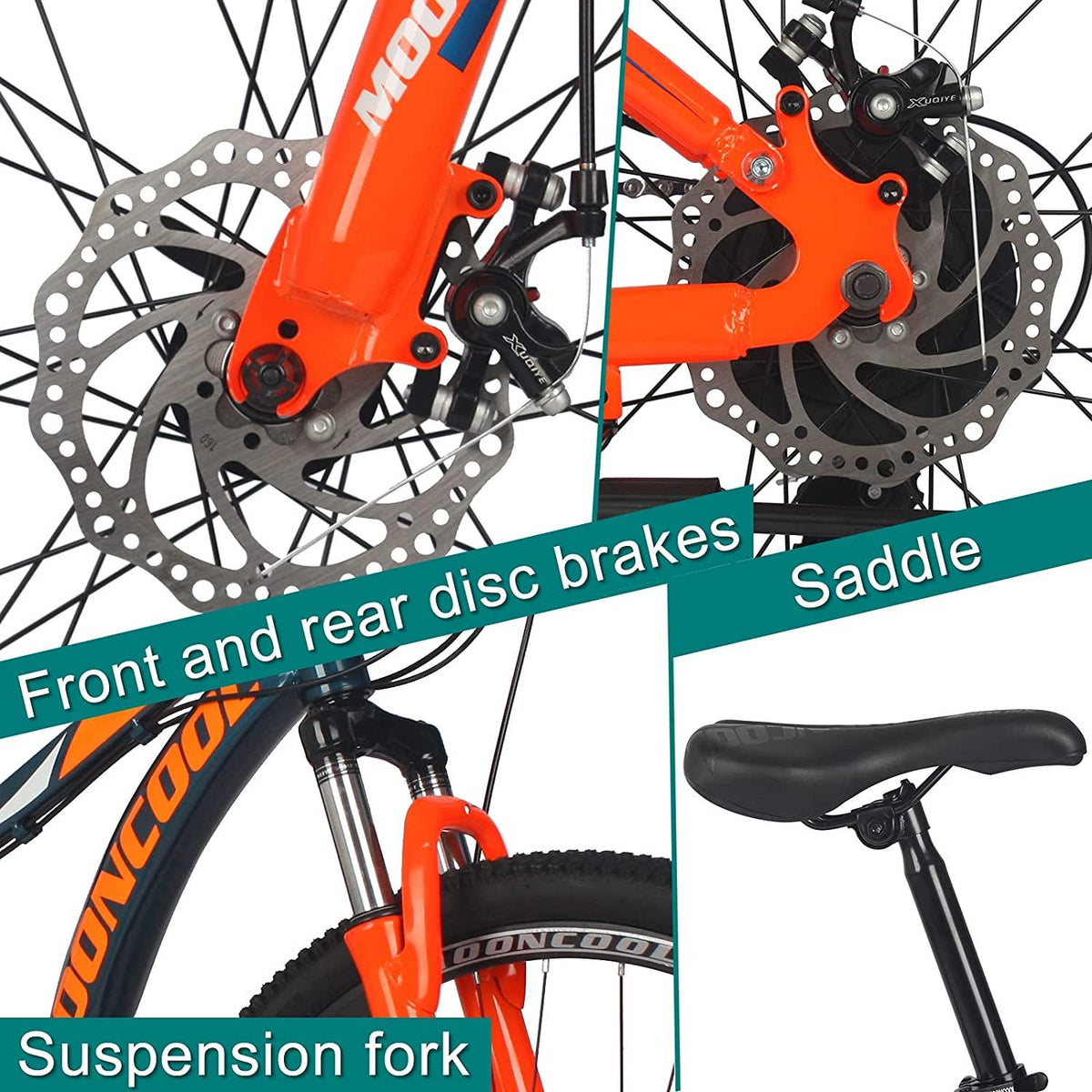 Mountain Bike for Mens Womens Adults, 21 Speeds Disc Brake Mountain Road Bicycles, Lightweight Aluminum and Steel Frame Options, 24 26 Inches Wheel Mountain Bicycles