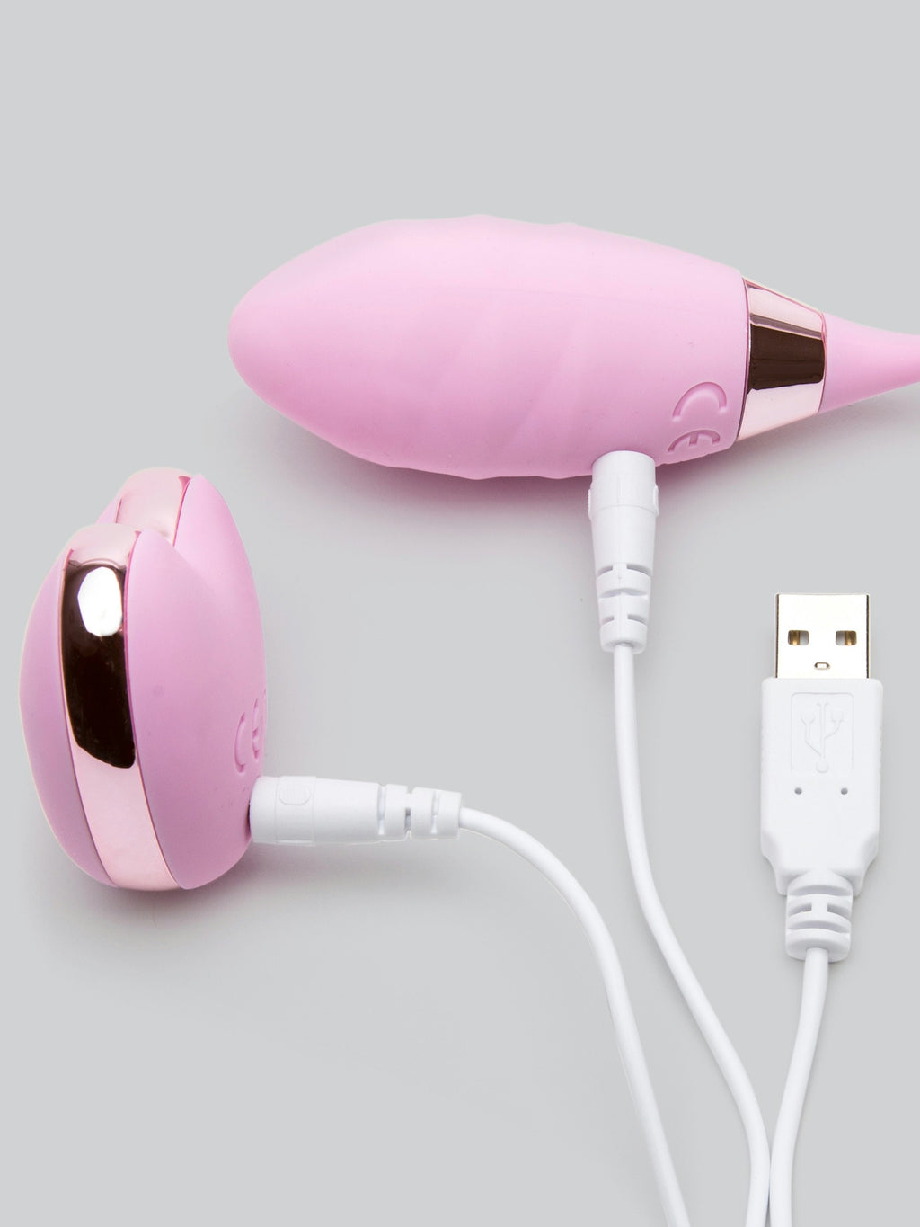 Amour Rechargeable Remote Control Love Egg Vibrator, Pink