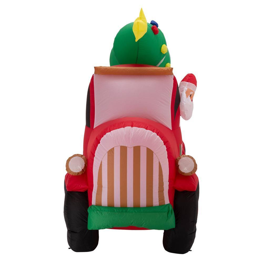 7 ft. Santa Claus On Pick Up Truck Inflatable Decor
