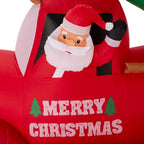 7 ft. Santa Claus On Pick Up Truck Inflatable Decor