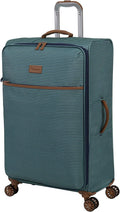 Beach Stripes 30" Softside Checked 8 Wheel Spinner, Teal