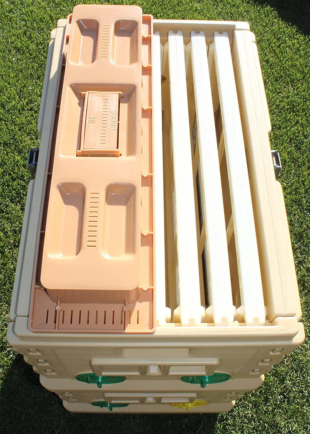 apimaye insulated 7 frame langstroth nucleus bee hive nuc queen castle