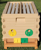 apimaye insulated 7 frame langstroth nucleus bee hive nuc queen castle