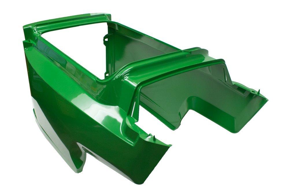 john deere lower hood am132595 for models 345, gx345, lx279, lx277 and lx289.
