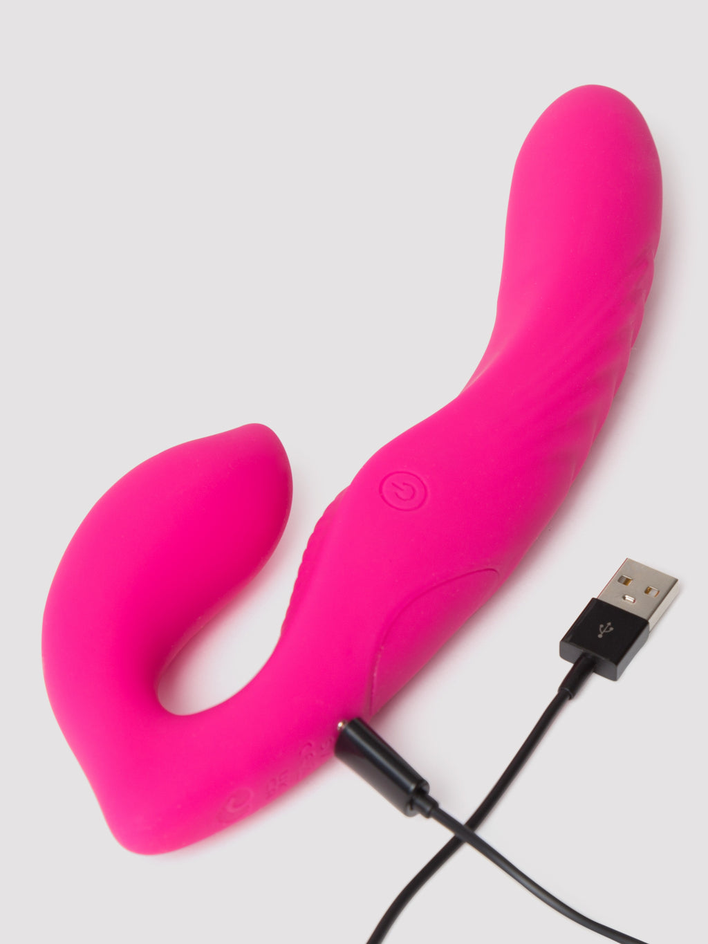 Lovehoney Double Down Rechargeable Remote Control Vibrating Strapless Strap-On , Pink