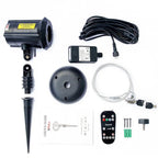 Red, Green and Blue Laser Christmas Projector Lights Outdoor, Motion Firefly with Remote Control and Cable Lock