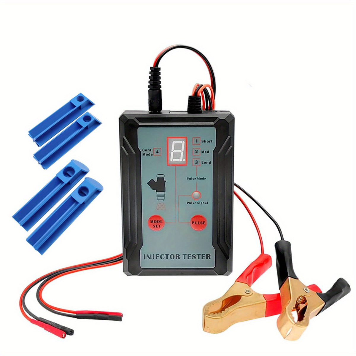 Fuel Injector Tester And Adapter For Diagnosis Cleaning Of Injectors DIY Cleaning Tool Kits Switchable Short-circuit Protection