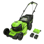 48V 20 inch Cordless Lawn Mower with 2x 4Ah Battery and Dual Charger