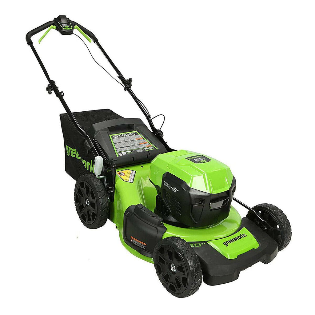 48V 20 inch Cordless Lawn Mower with 2x 4Ah Battery and Dual Charger