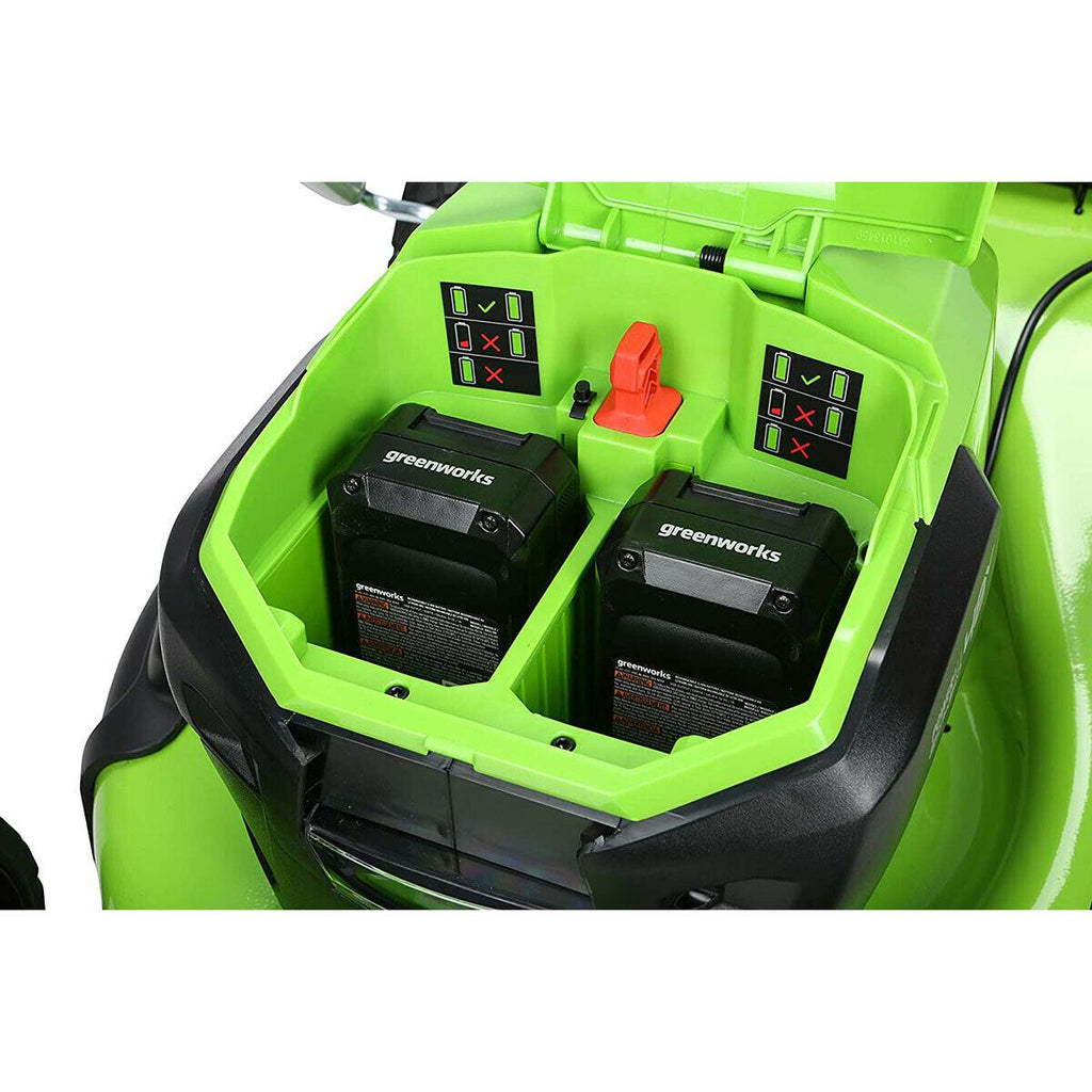 48V 20 inch Cordless Lawn Mower with 2x 4Ah Battery and Dual Charger