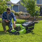 48V 20 inch Cordless Lawn Mower with 2x 4Ah Battery and Dual Charger