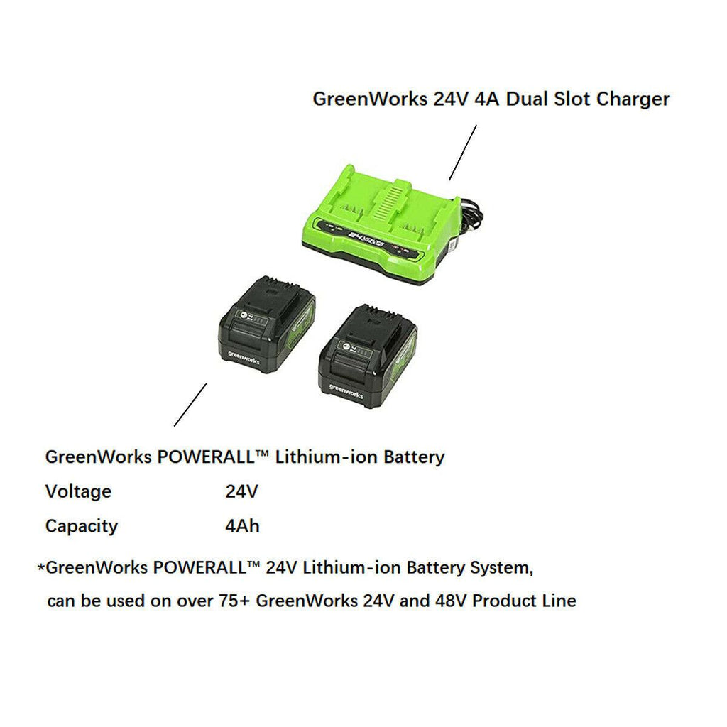 48V 20 inch Cordless Lawn Mower with 2x 4Ah Battery and Dual Charger