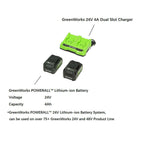 48V 20 inch Cordless Lawn Mower with 2x 4Ah Battery and Dual Charger