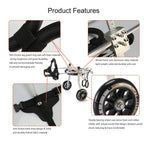 Briday LarSize  Steel Pet/Dog Wheelchair Handicapped Hind Legs Pet/Dog